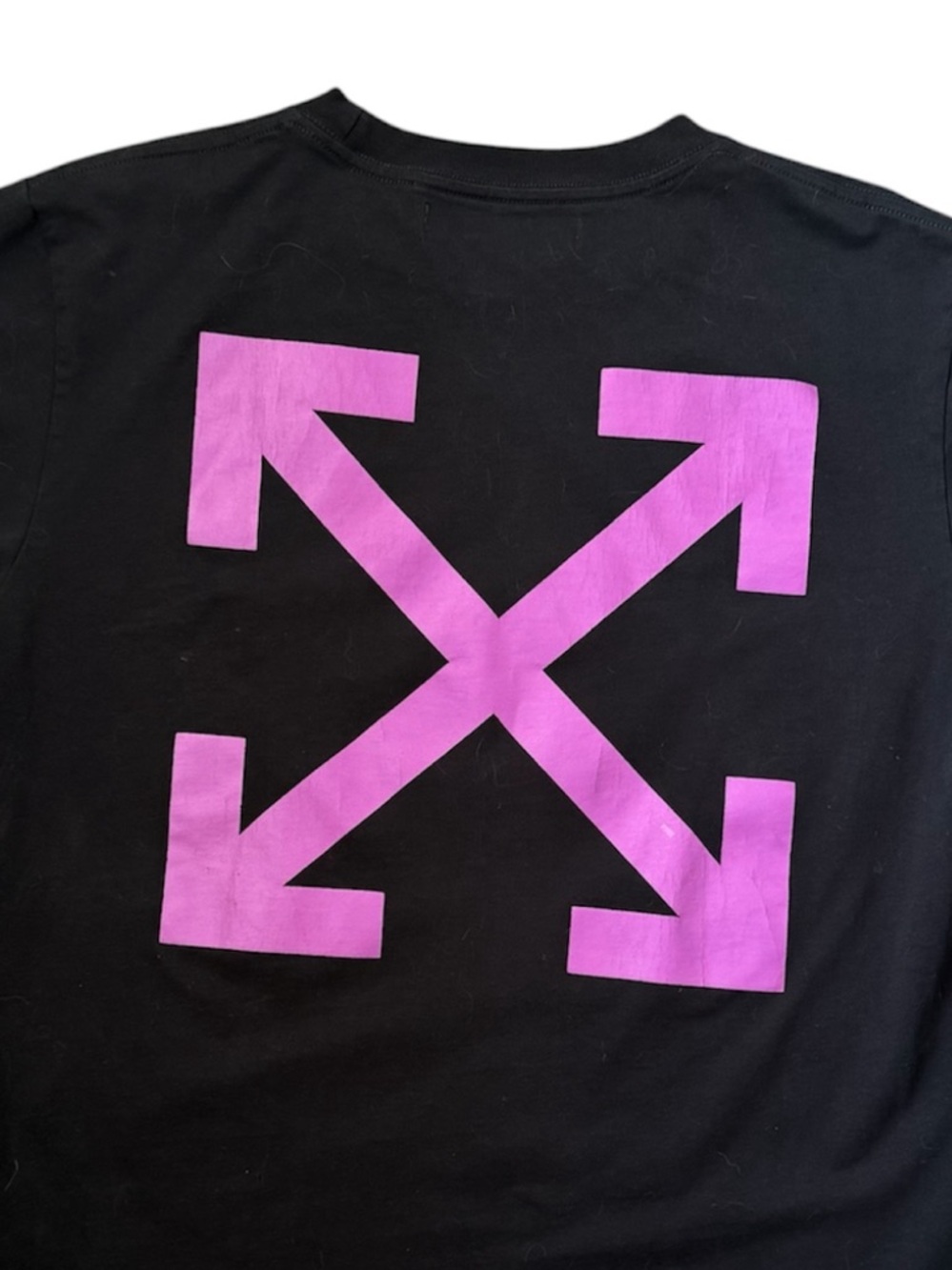 Off White Arrow Caravaggio Saint Fran Black T Shirt